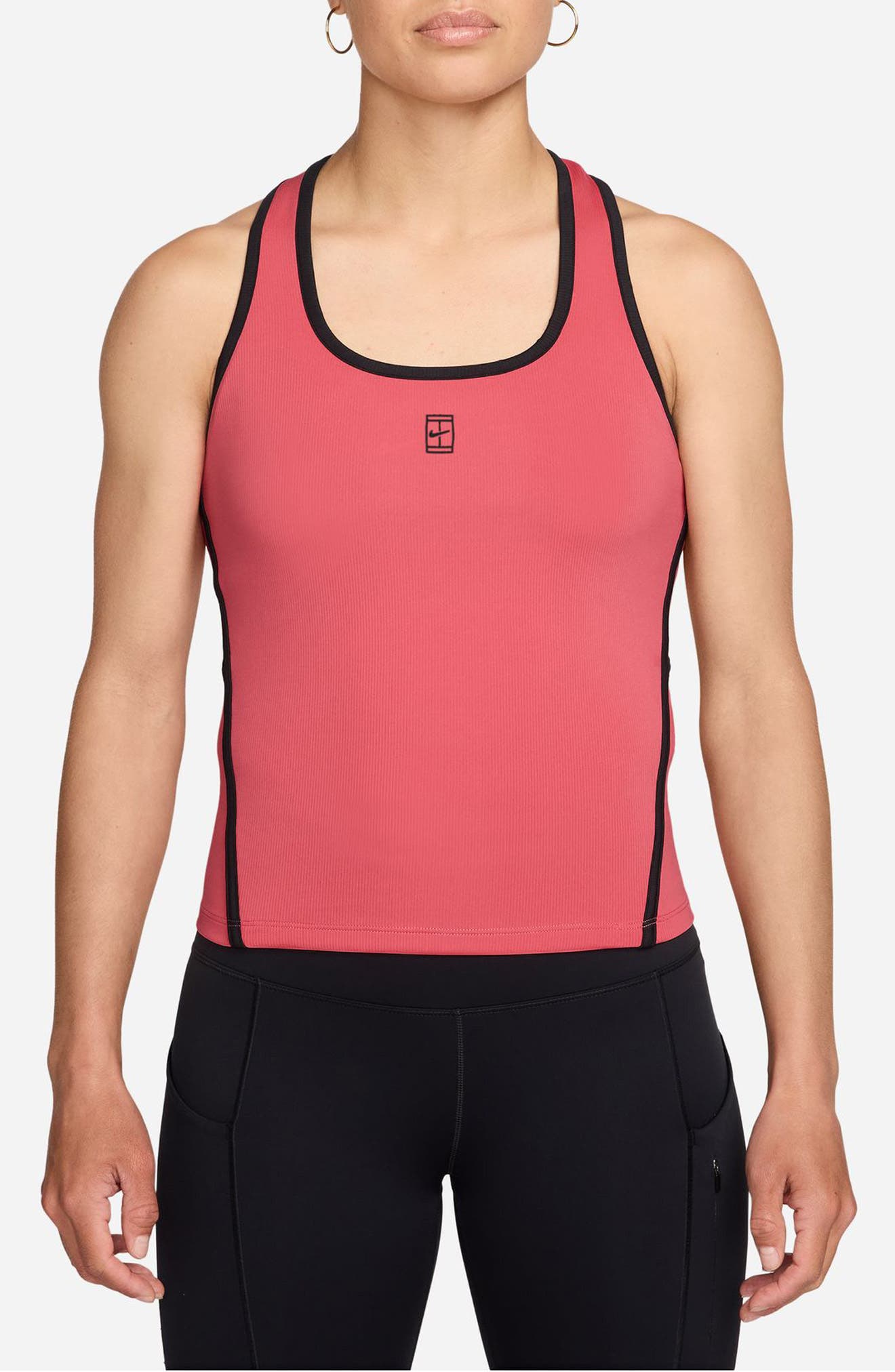 nike dri fit ribbed tank