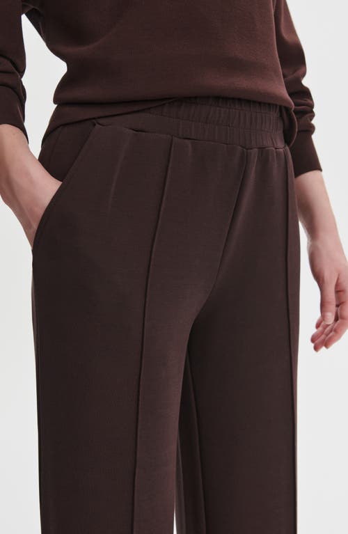 Varley The Wide Leg Pants In Burgundy