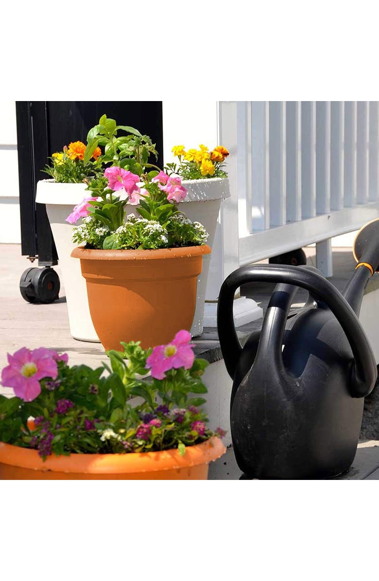 Bloem Fiskars Bloem 12 Inch Ariana Planter With Selfwatering Grid, Color Clay, Alternate, color, Brown