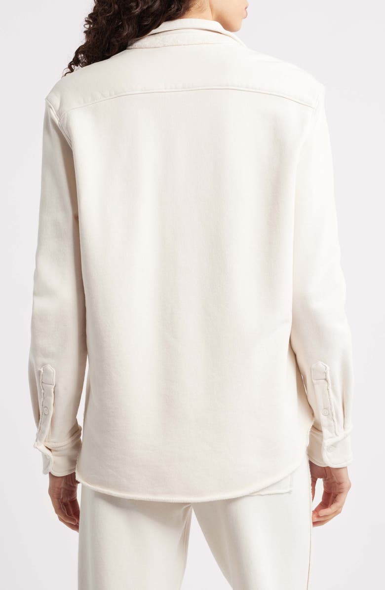 Frank & Eileen Eileen Relaxed Terry Button-Up Shirt, Alternate, color, Vintage White