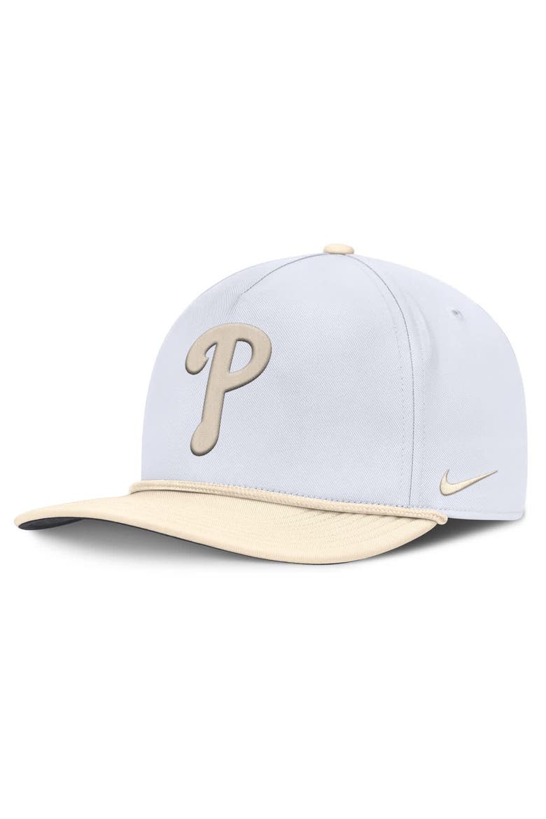 Men's Nike  White/Cream Philadelphia Phillies Pro Performance Snapback Hat, Main, color, White