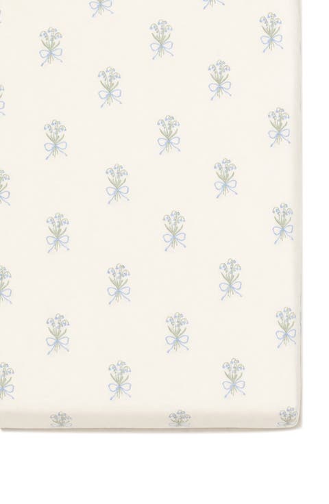 Print Organic Cotton Muslin Crib Sheet