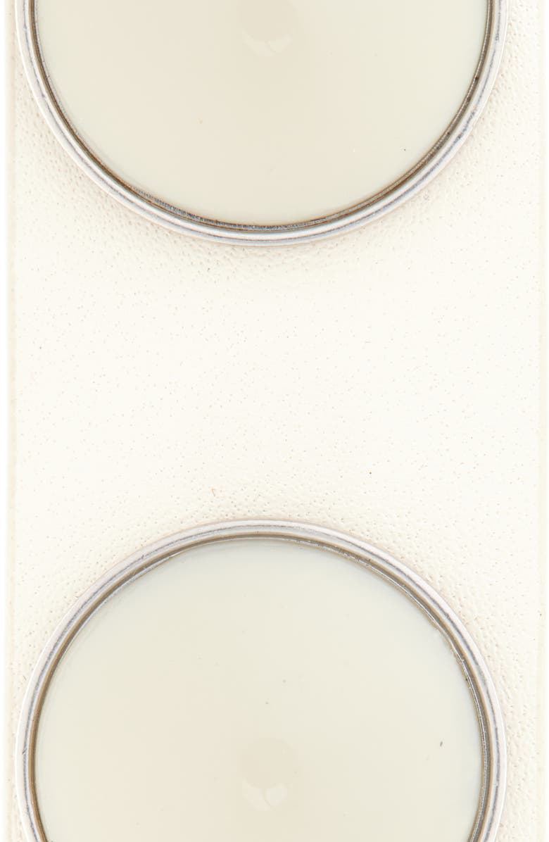 rag & bone Cabochon Studded Leather Belt, Alternate, color, Antique White