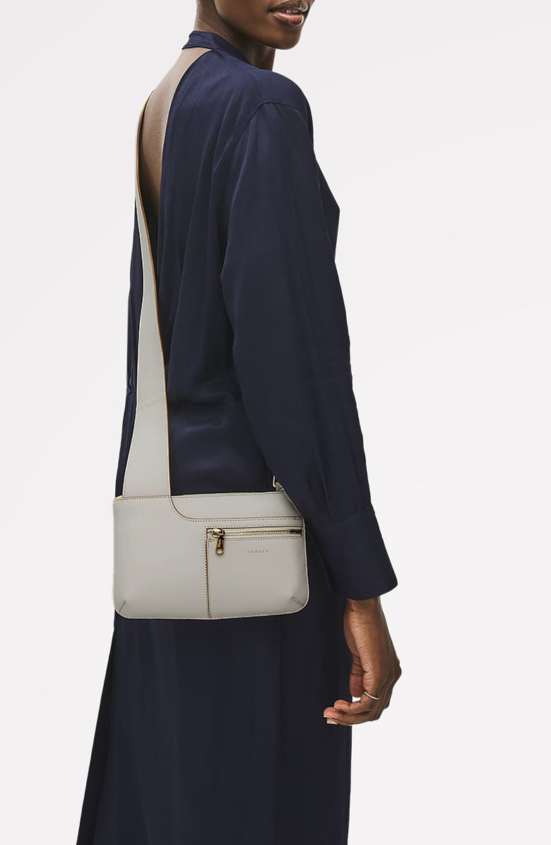 Radley Pockets Mini Zip Top Crossbody Bag, Alternate, color, Chalk