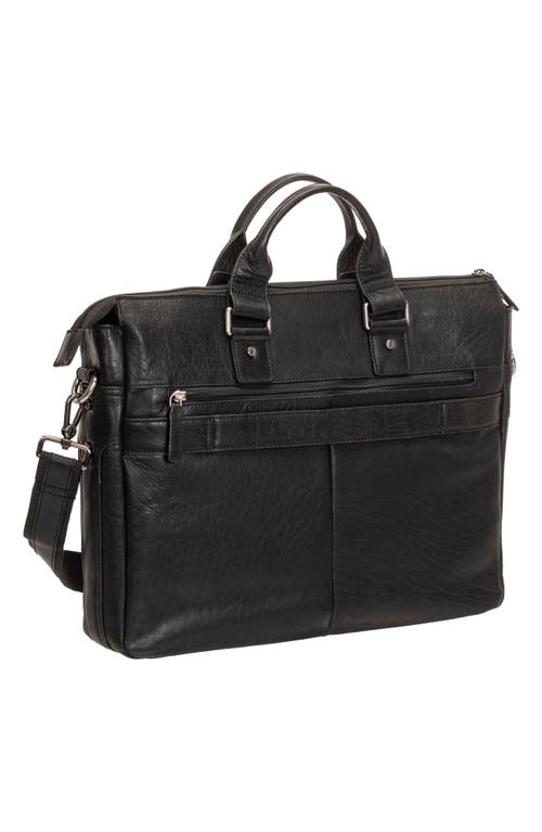 Mancini Leather Briefcase In Black
