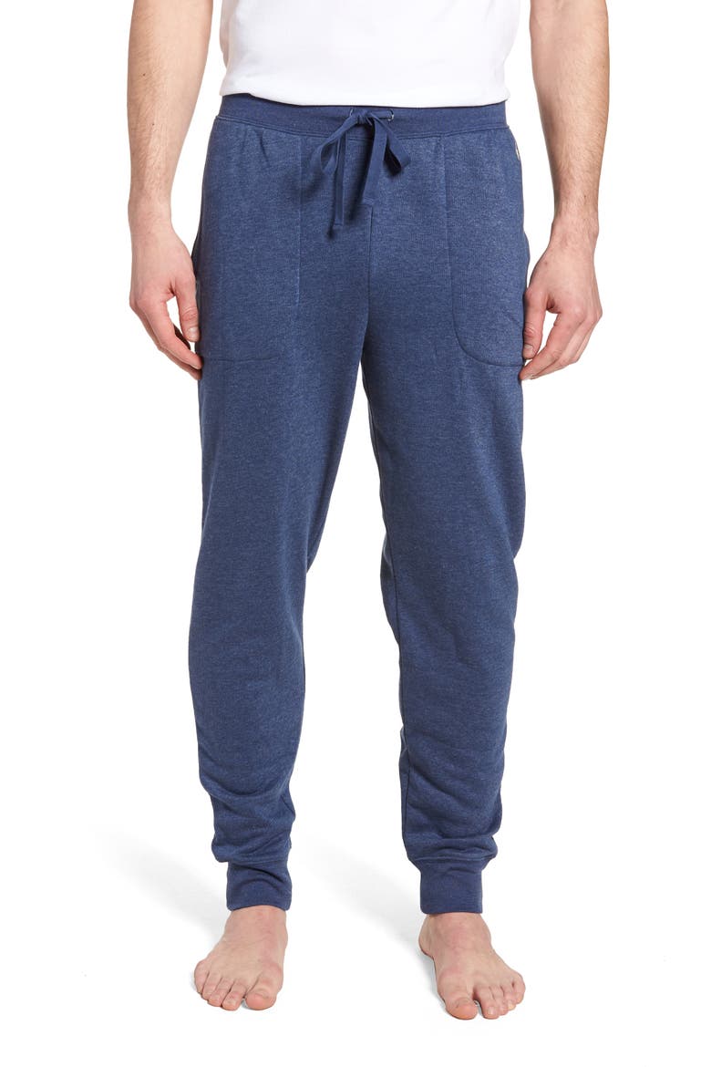 Brushed Jersey Cotton Blend Jogger Pants, Main, color, BLUE