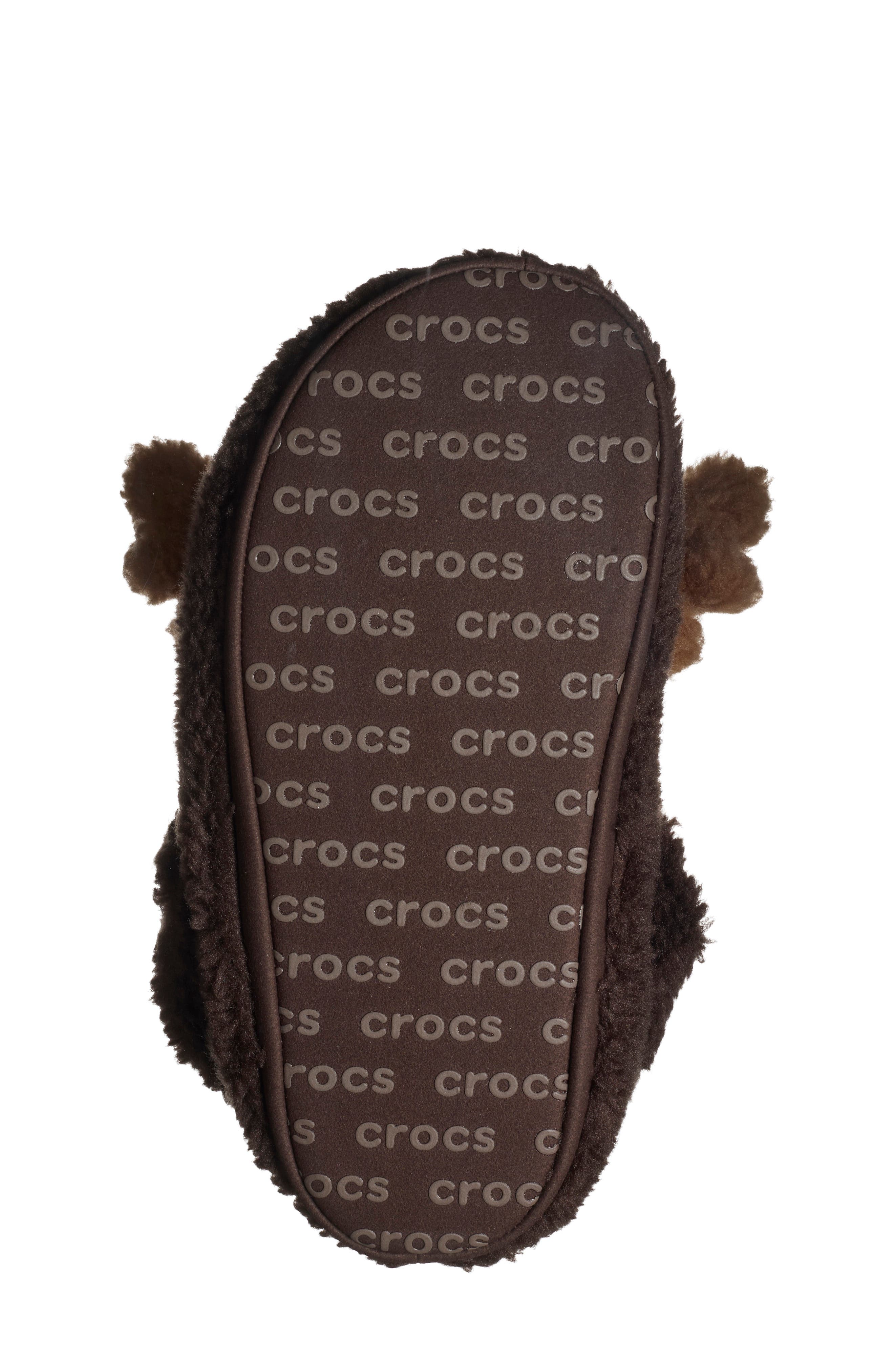 Kids' Classic Cozzzy Reindeer Slipper, Alternate, color, ESPRESSO