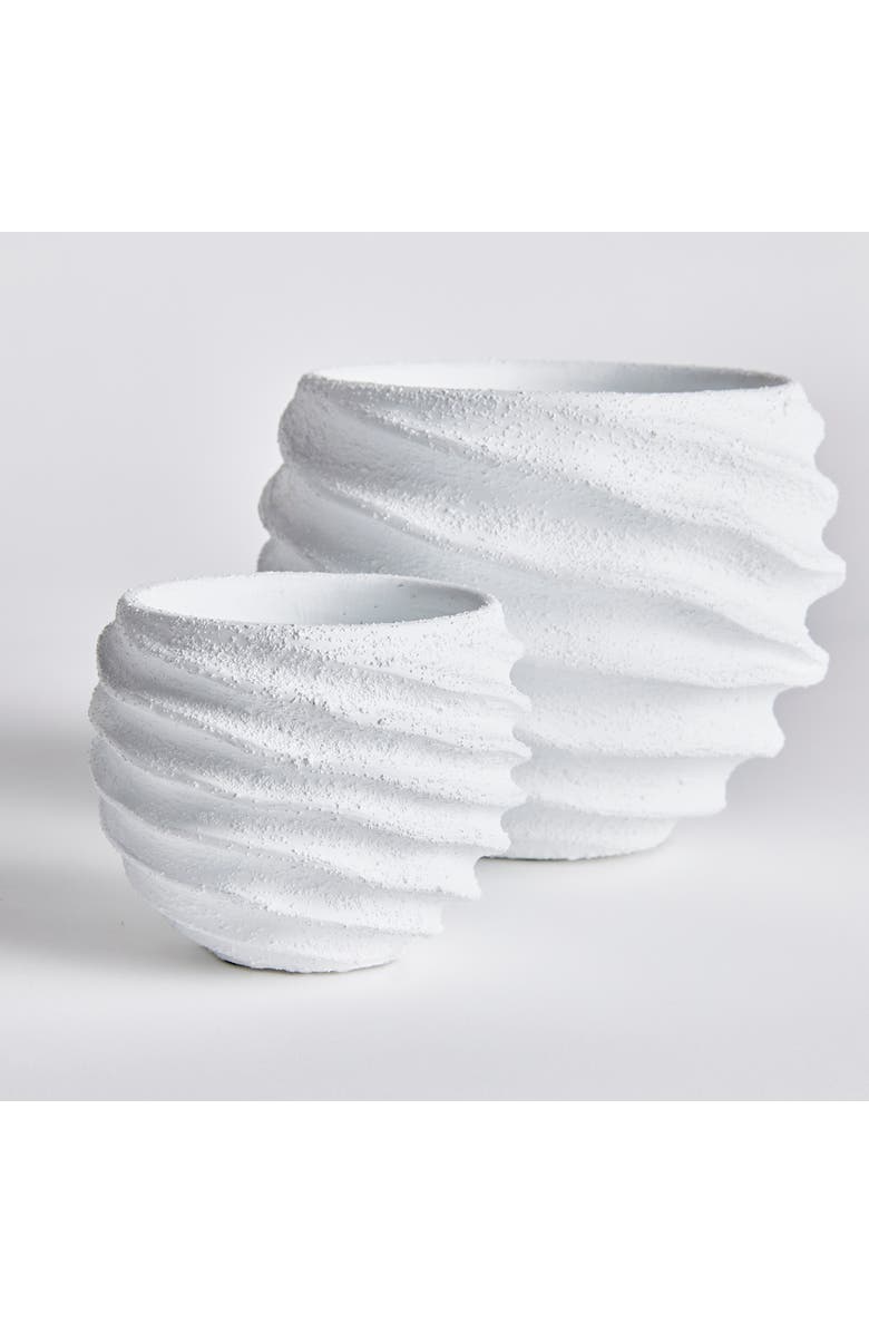 Napa Home & Garden Echols Flowerpot Planters, Set of 2, Alternate, color, White