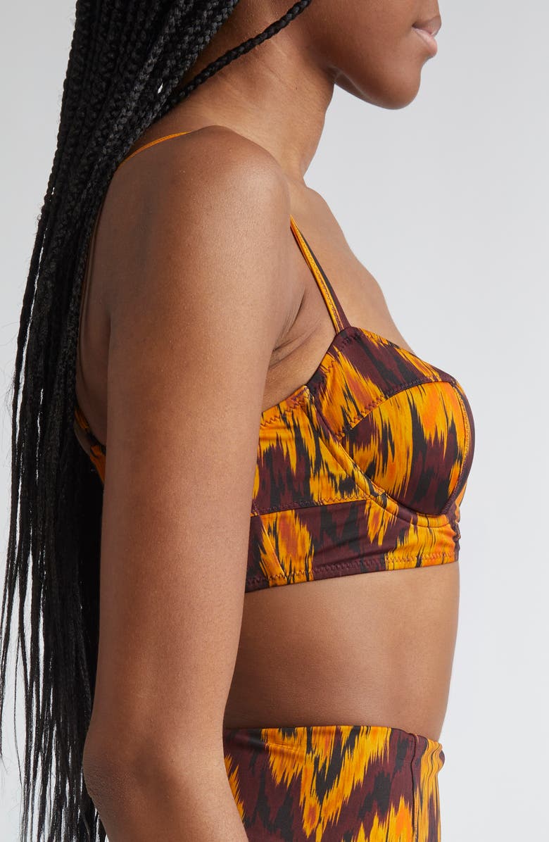 Ulla Johnson Zahara Underwire Bikini Top, Alternate, color, Terra