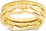 Sterling Forever Jasmine Layered Band Ring