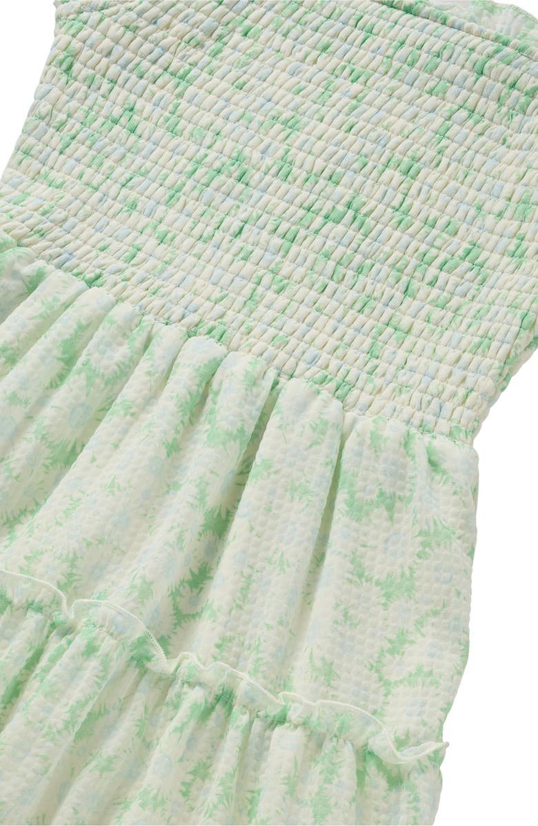Nordstrom Kids' Floral Cotton Blend Sundress, Alternate, color, Green Screen Audrey Daisy