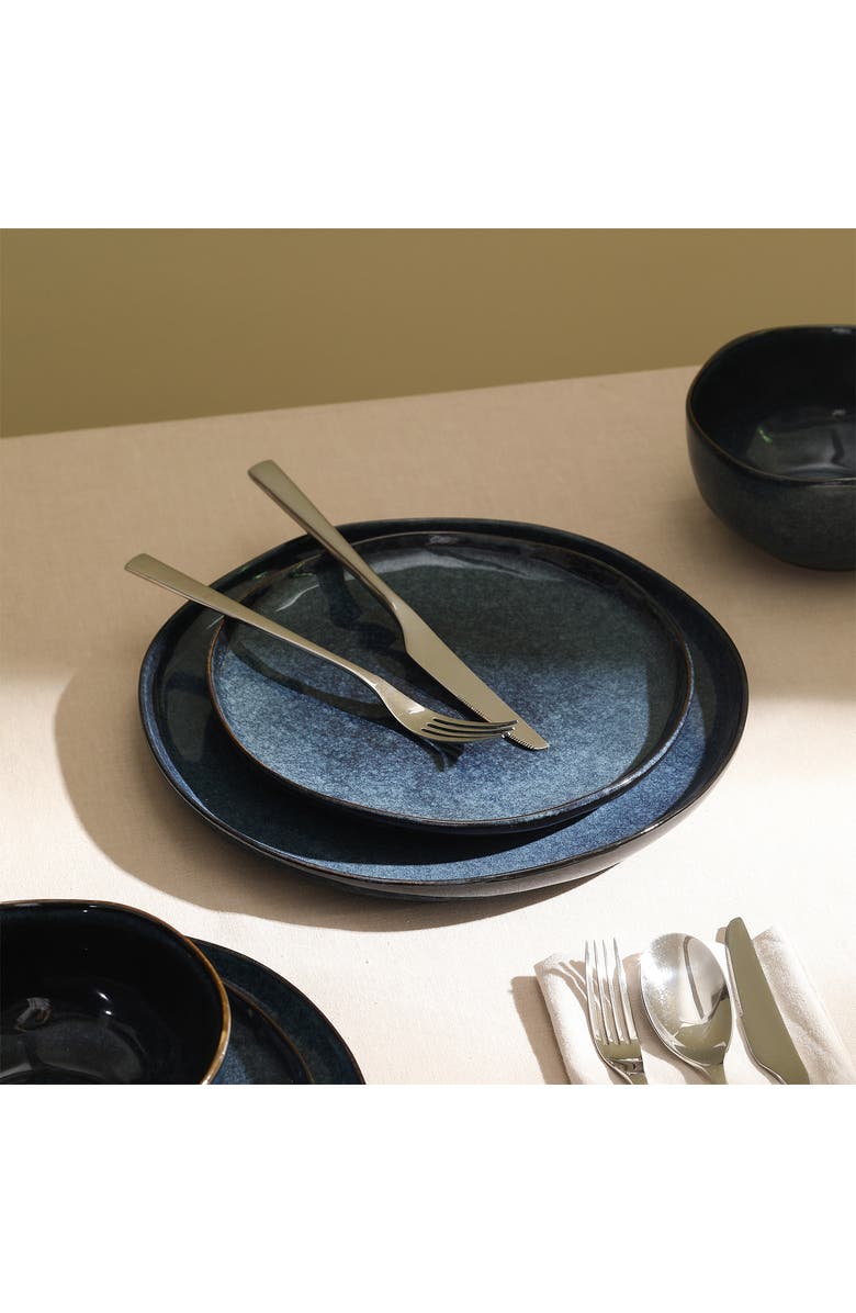 Stone Lain Mirella Stoneware 24-Piece Dinnerware Set, Alternate, color, Blue