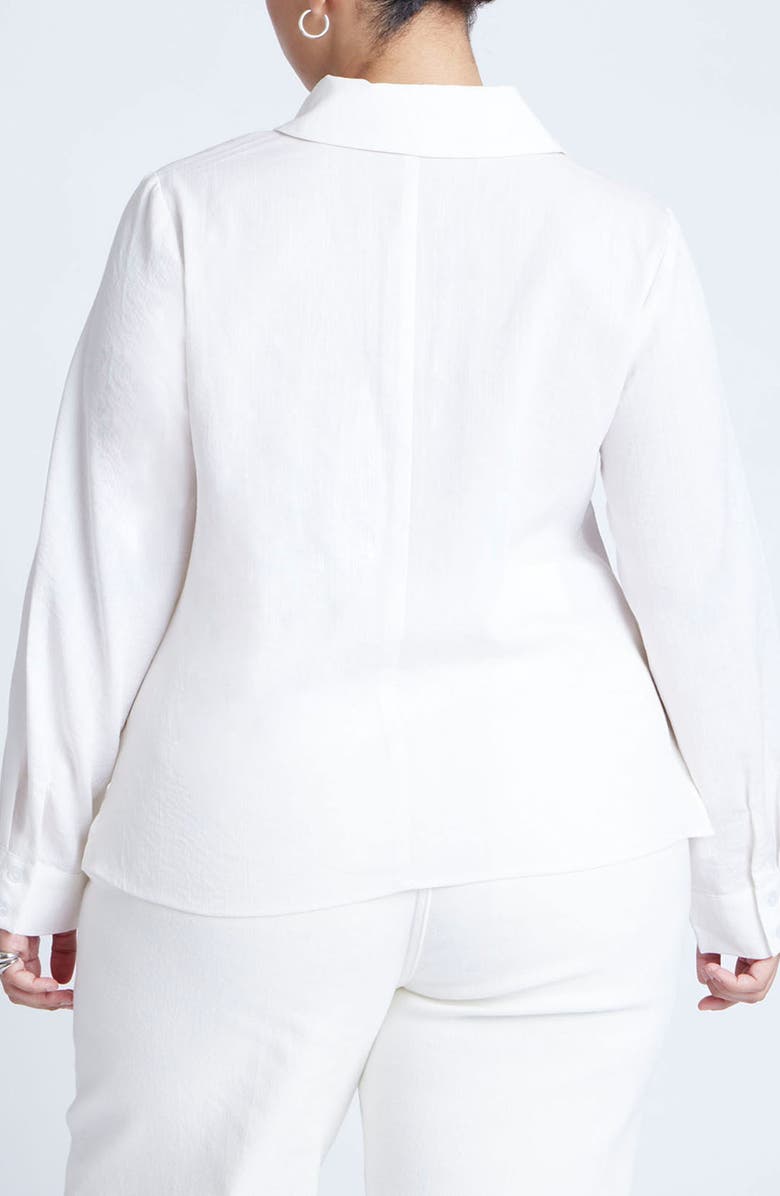 ELOQUII Side Tie Wrap Shirt, Alternate, color, 