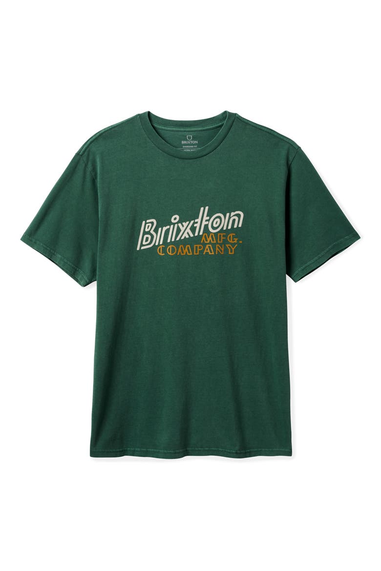 Gustin Logo Graphic T-Shirt, Main, color, TREKKING GREEN WORN WASH