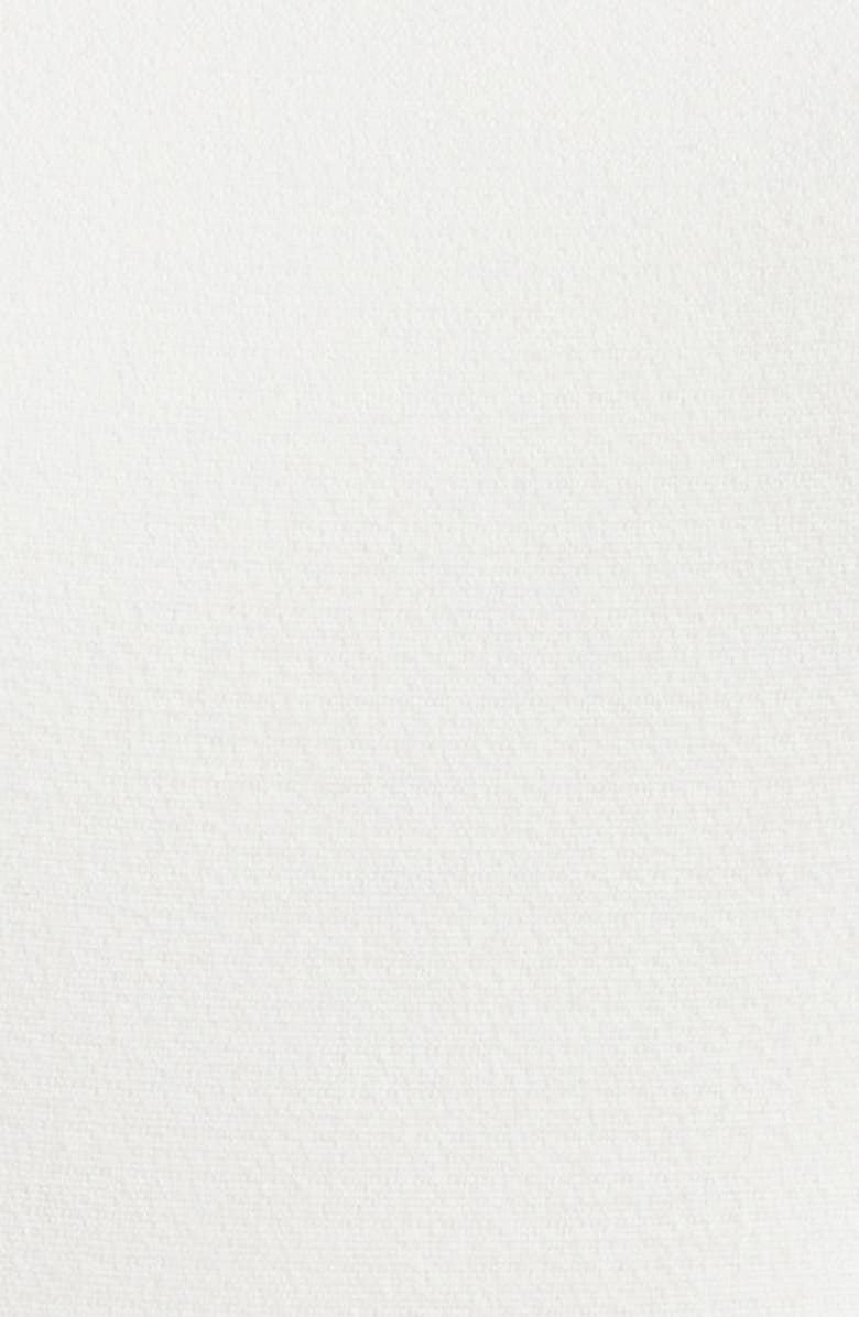 Eliza J Button Detail Short Sleeve Fit & Flare Dress, Alternate, color, Ivory