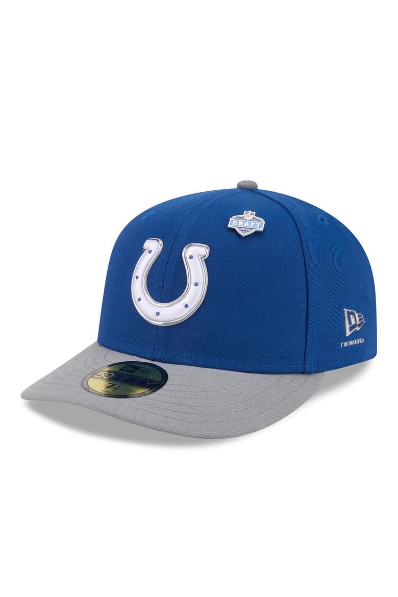 Men's New Era  Royal/Gray Indianapolis Colts 2026 NFL Draft Pre-Curved 59FIFTY Fitted Hat, Main, color, Royal