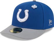 New Era Men's New Era Royal/Gray Indianapolis Colts 2026 NFL Draft Pre-Curved 59FIFTY Fitted Hat