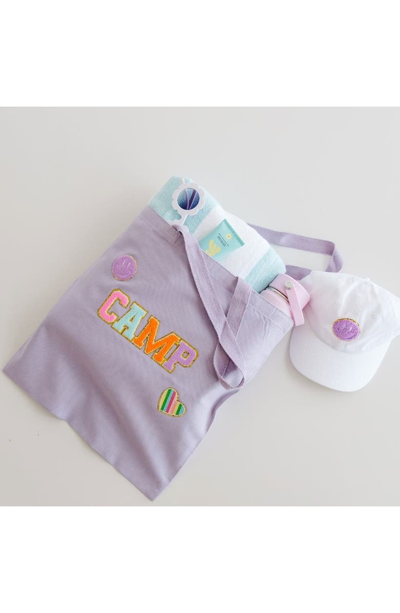 Sweet Wink Camp Patch Tote, Alternate, color, Lavender
