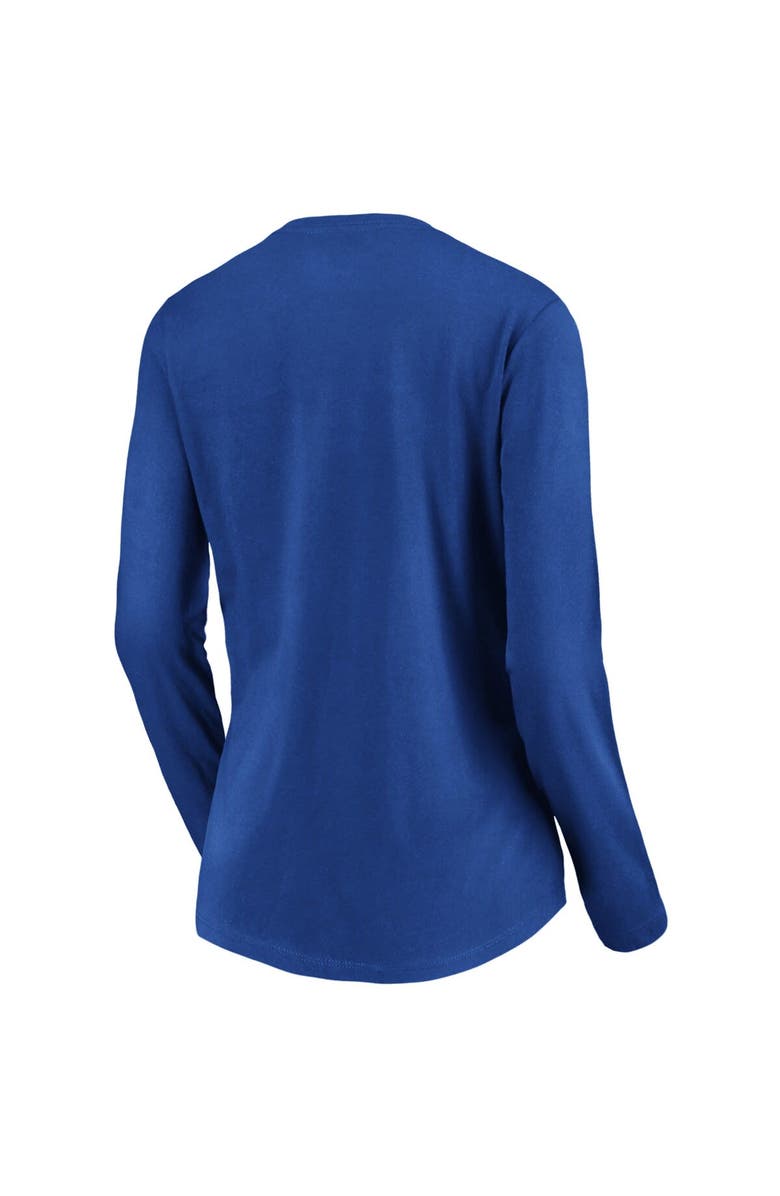 FANATICS Women's Fanatics Branded Royal Kansas City Royals Victory Script V-Neck Long Sleeve T-Shirt, Alternate, color, 