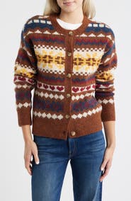 Lucky Brand Fair Isle Cardigan
