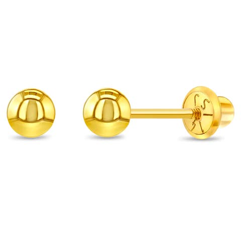 14k Classic Ball Earrings