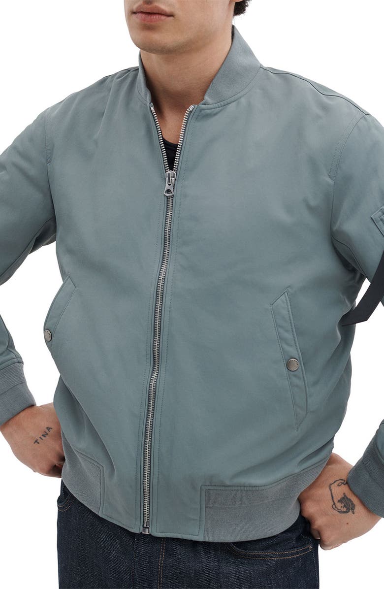 rag & bone Manston Nylon Bomber Jacket, Alternate, color, 