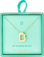 Leith 3D Initial Pendant Necklace