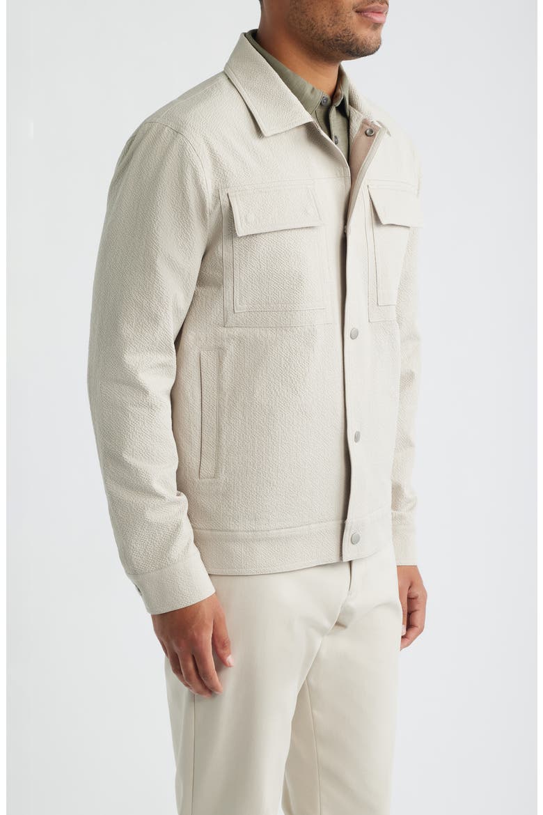 Croft Textured Shirt Jacket, Alternate, color, MOONSTONE
