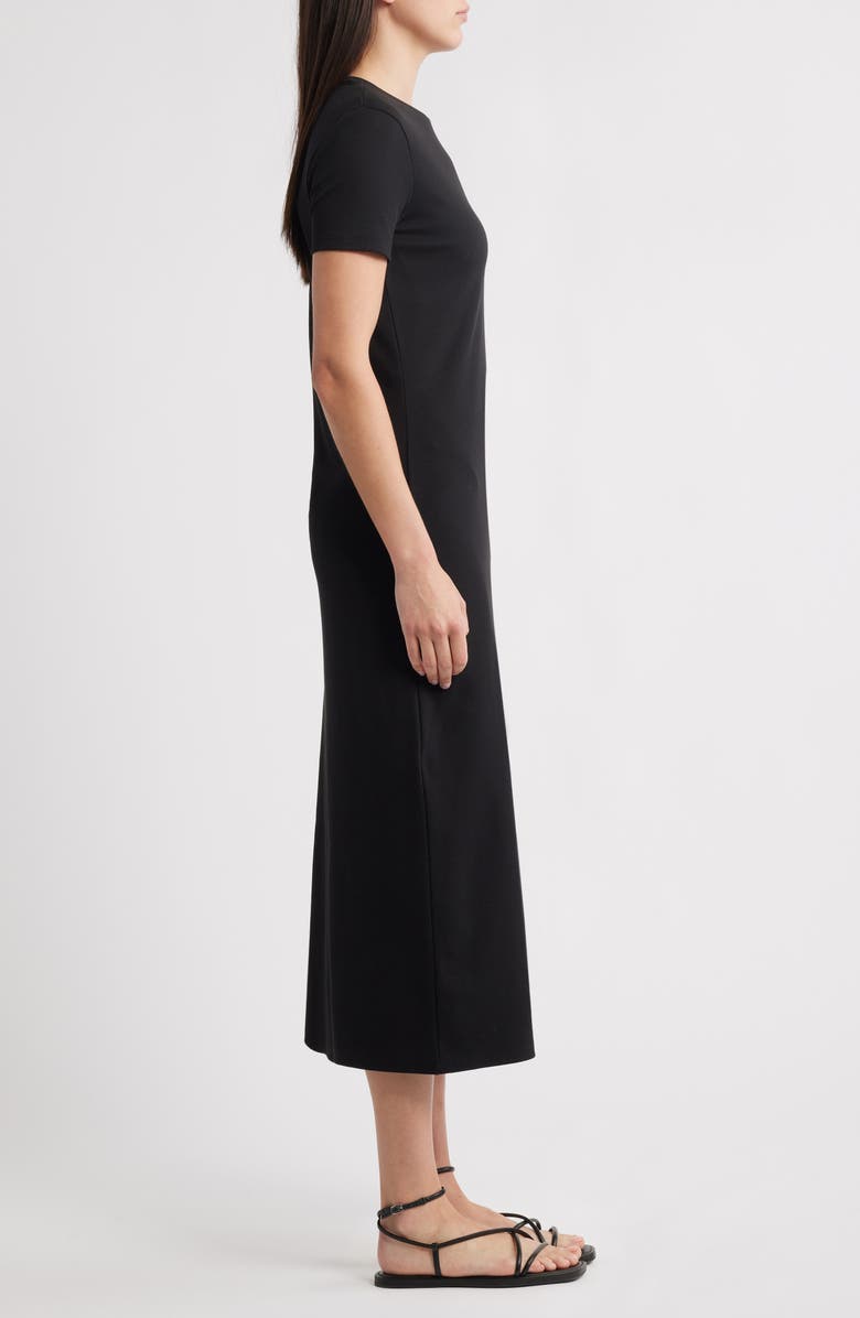 Theory Effortless Stretch Pima Cotton Rib T-Shirt Dress, Alternate, color, 