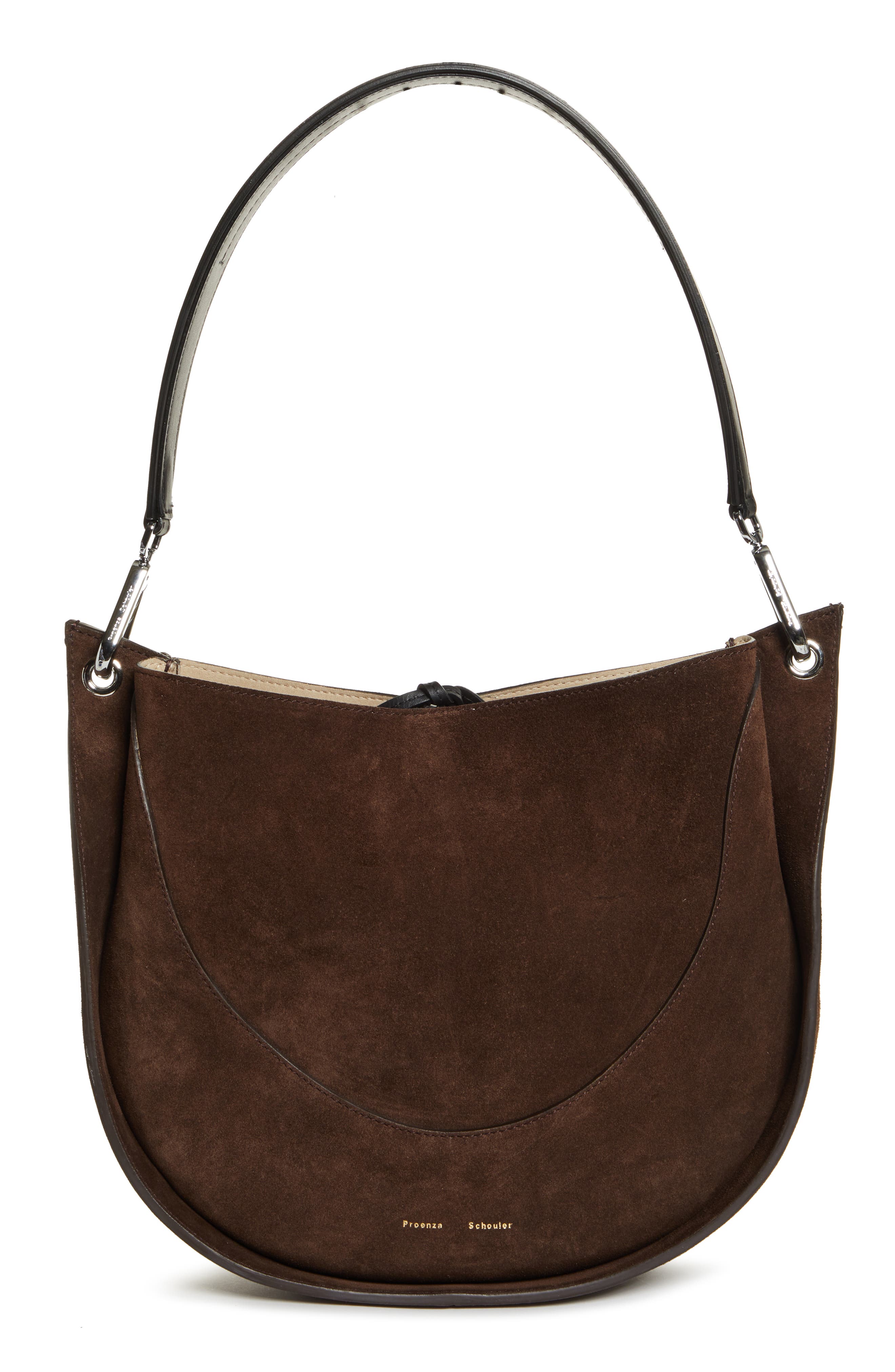 Proenza Schouler Arch Suede Shoulder Bag, Main, color, 