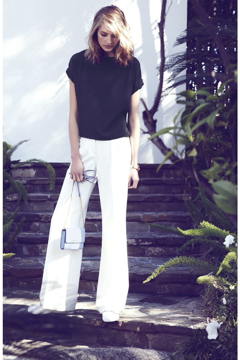 'Quinn' Wide Leg Pants, Alternate, color, BLACK