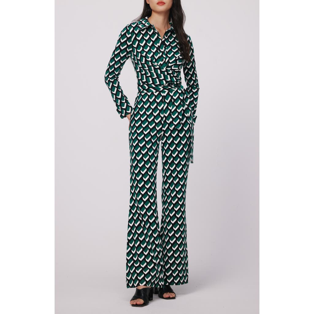 Dvf Michele Long Sleeve Jumpsuit