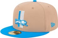 New Era Men's New Era Tan Detroit Lions  Throwback Logo Main 59FIFTY Fitted Hat