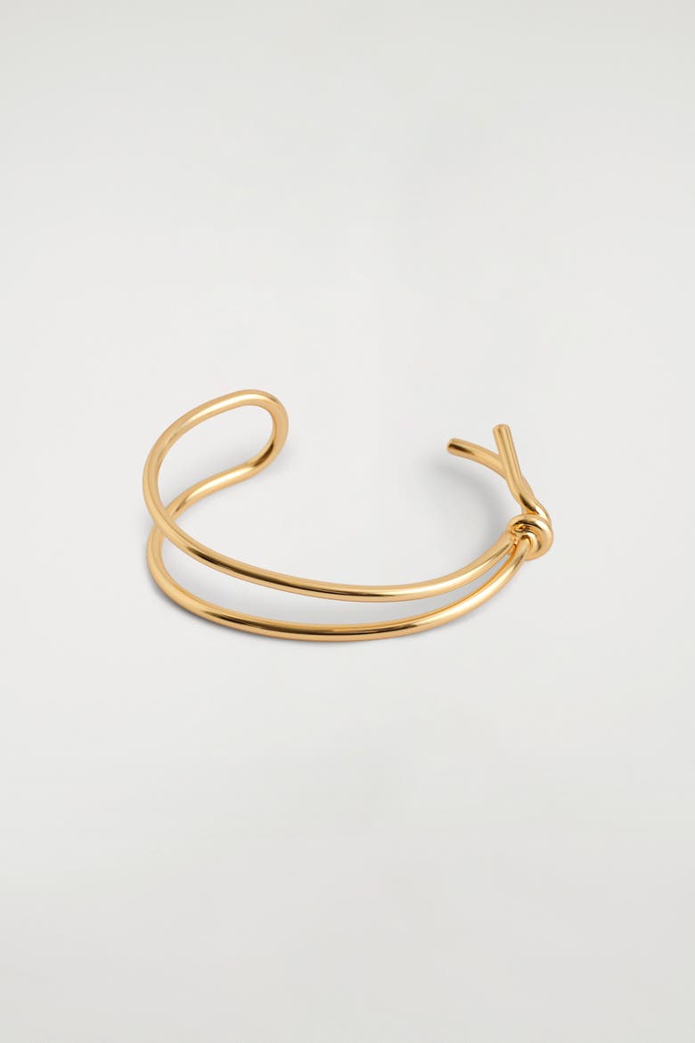 Knotted Cuff, Main, color, GOLD
