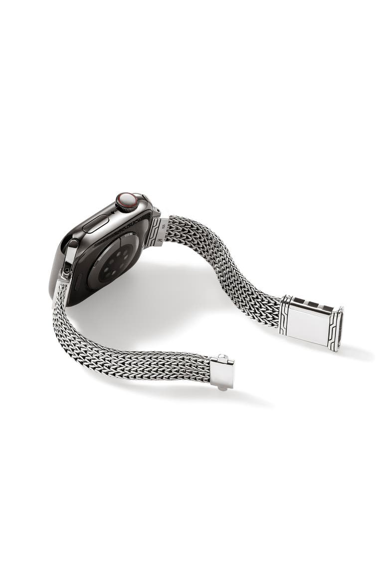 Smart Watch Strap Diamond Pave, 12mm, Alternate, color, SILVER