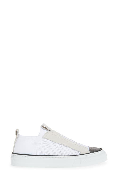 Brunello Cucinelli Sneakers With Iconic Embellishments In C001 Bianco