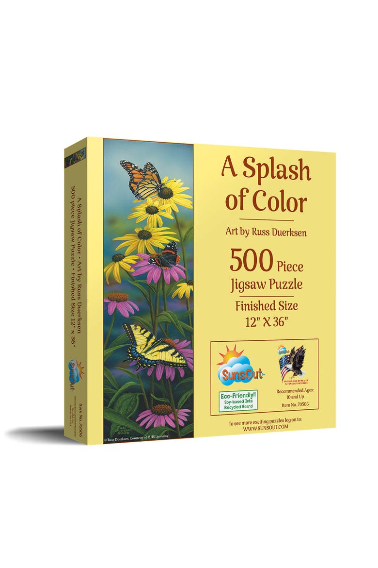 Splash of Color 500 piece Jigsaw Puzzle for Adults, Main, color, Multicolor