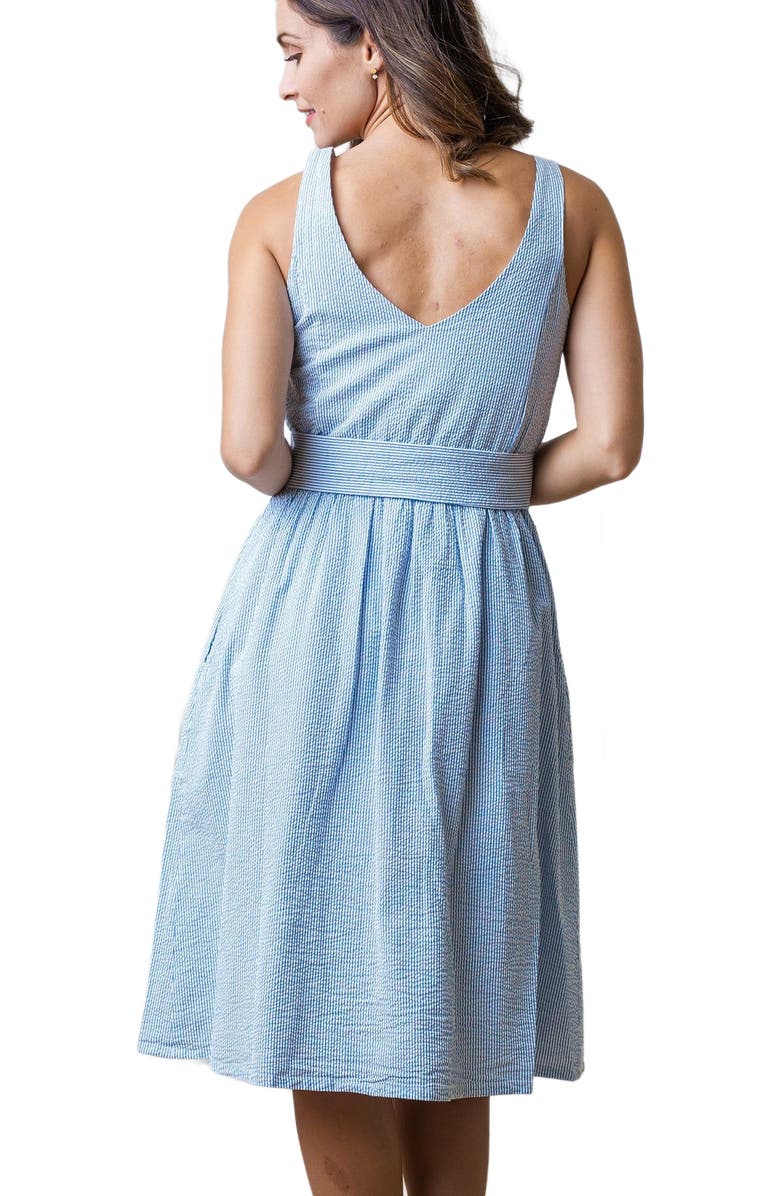 Hope & Henry Women's Organic A-Line Dress with Sash, Alternate, color,