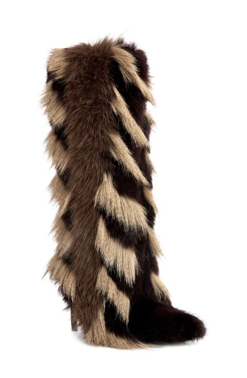 Upsella Faux Fur Knee High Boot
