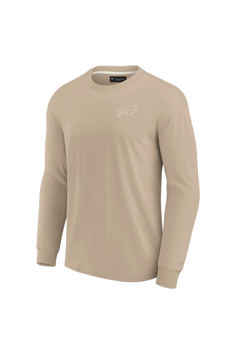 Unisex Fanatics Signature Khaki Buffalo Bills Elements Super Soft Long Sleeve T-Shirt, Alternate, color, Khaki