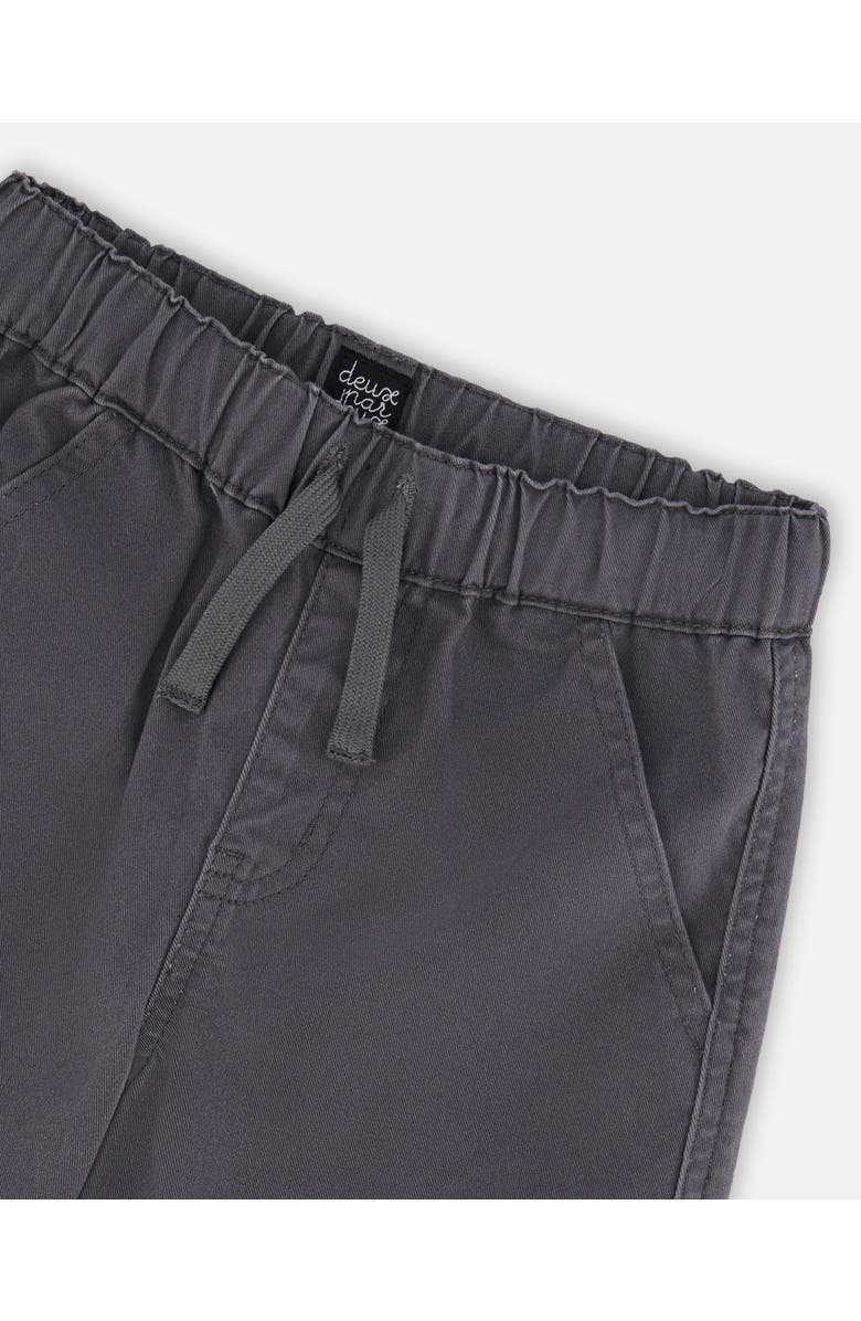 Deux par Deux Twill Jogger Cargo Pants, Alternate, color, Dark Gray Blue