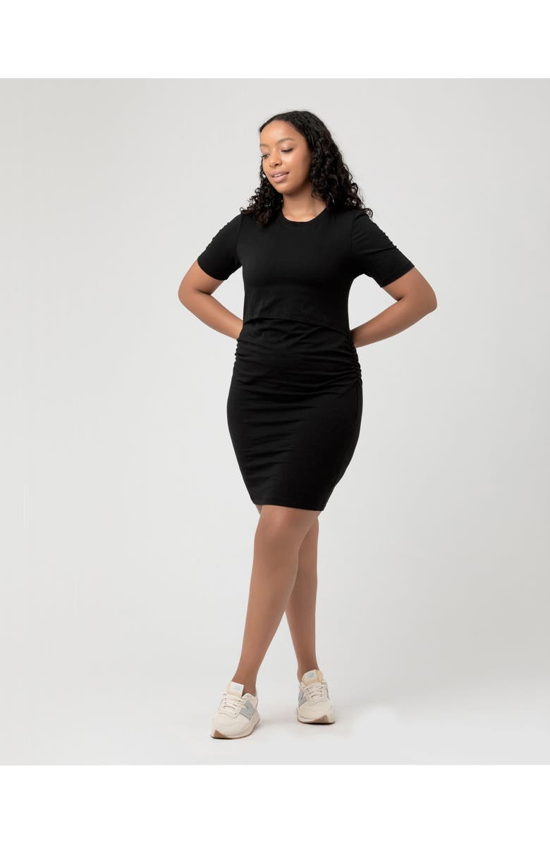 Ripe Maternity Organic Nursing Dress, Alternate, color, Black