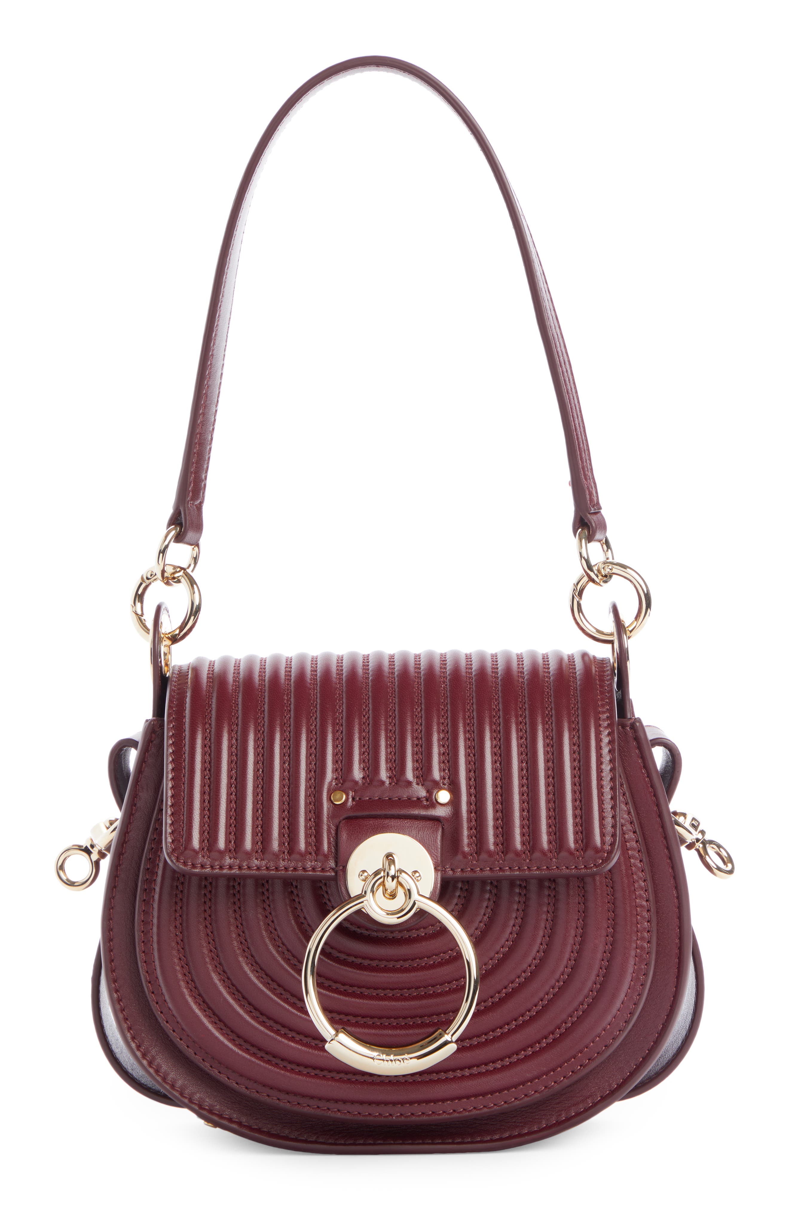 Chloé Small Tess Quilted Leather Crossbody Bag, Main, color, 