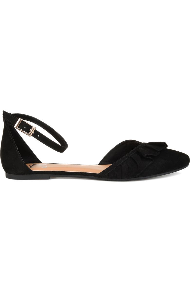 JOURNEE Lazae Ankle Strap Flat, Alternate, color,