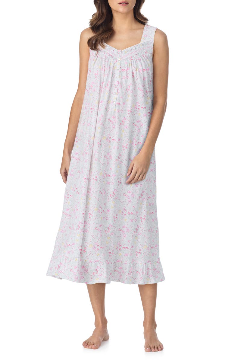 Eileen West Cotton Nightgown, Main, color, Wht Novel
