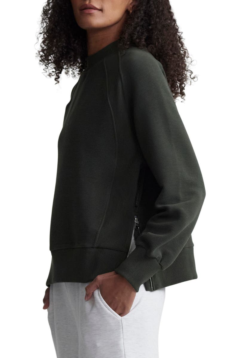 Varley Goulding Rib Sweatshirt, Alternate, color, Dark Resin Green