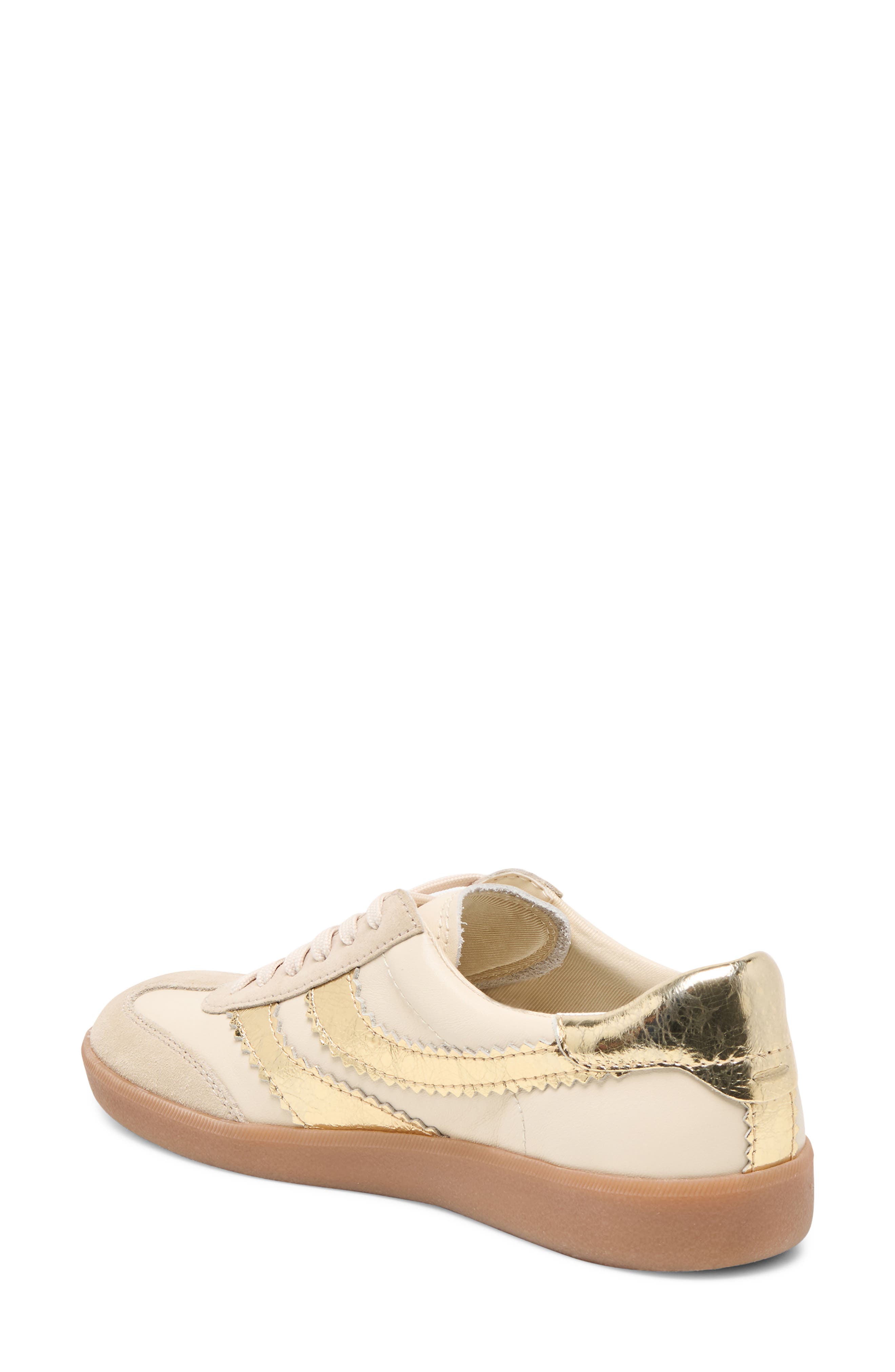 Merit Sneaker, Alternate, color, WHITE/GOLD LEATHER