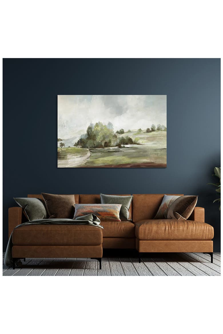 'Green Country Road' by Allison Pearce Canvas Artwork, Alternate, color, WHITE MULTI
