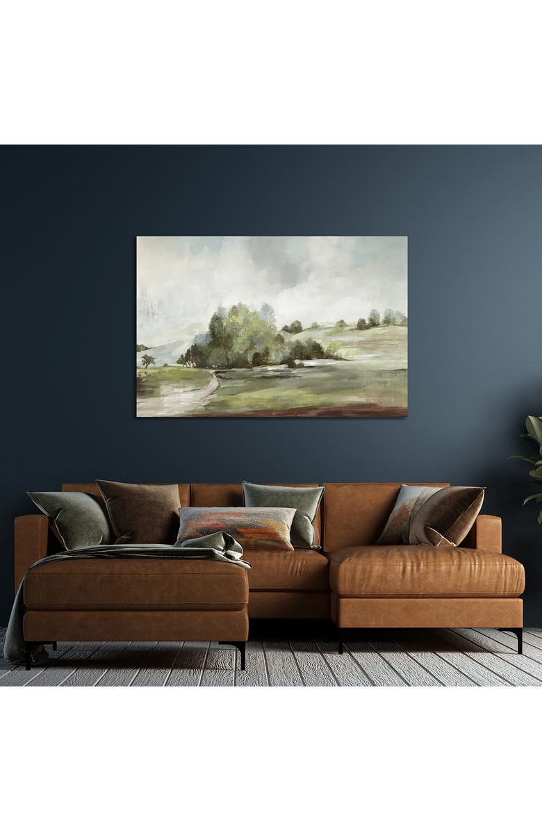 iCanvas 'Green Country Road' by Allison Pearce Canvas Artwork, Alternate, color, White Multi