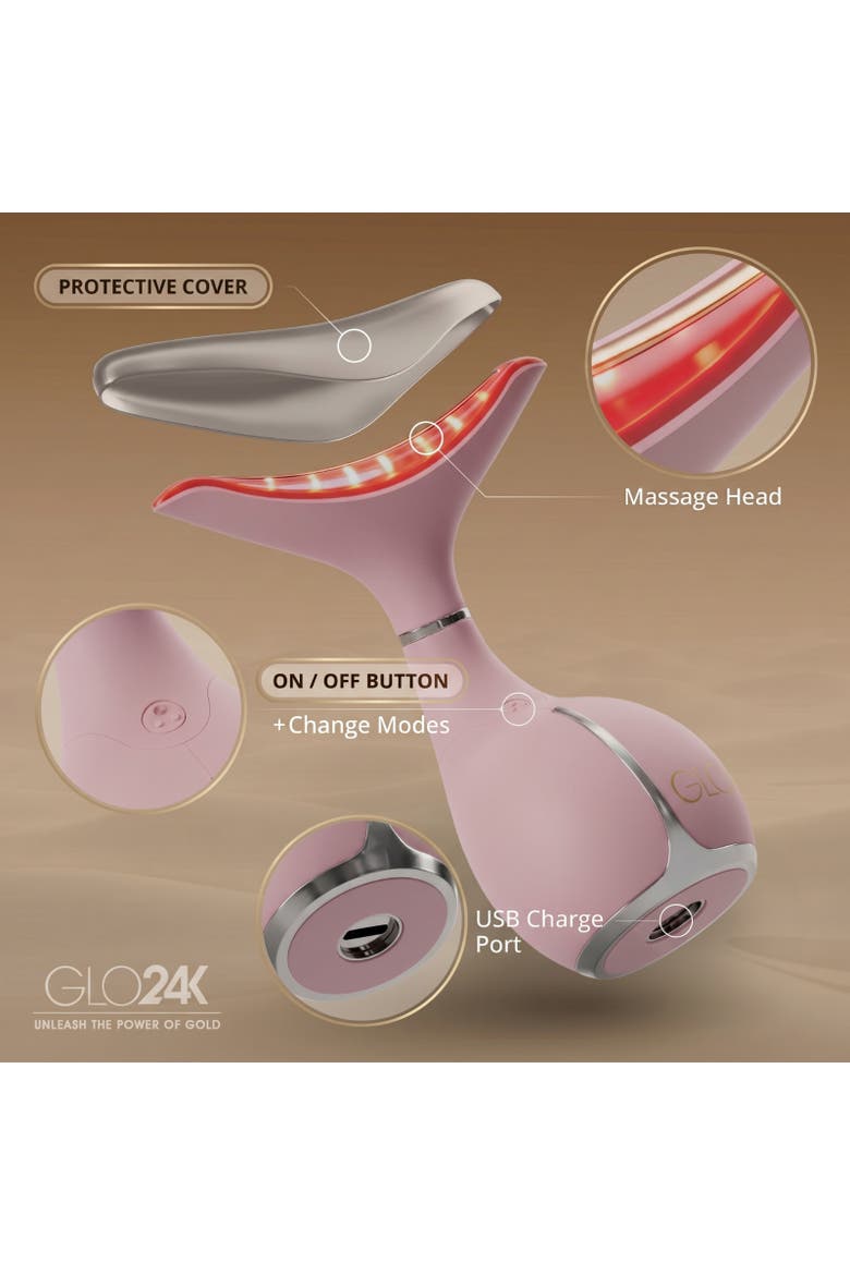 Skin Rejuvenation Beauty Device for Face and Neck ( Limited Edition - Metallic Pink), Alternate, color, NA
